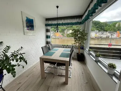 Ein Balkon oder eine Terrasse in der Unterkunft Ferienwohnungen Haus zur Linde
