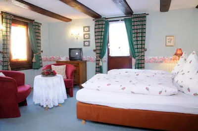 Ein Bett oder Betten in einem Zimmer der Unterkunft Ferienhaus Stahlberg
