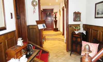 Ein Sitzbereich in der Unterkunft Ferienhaus Stahlberg