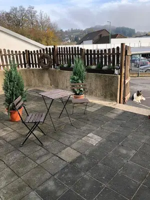 Ein Balkon oder eine Terrasse in der Unterkunft Ferienwohnung Stadtflair