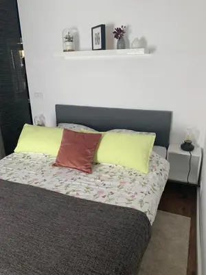 Ein Bett oder Betten in einem Zimmer der Unterkunft Ferienwohnung Gehl