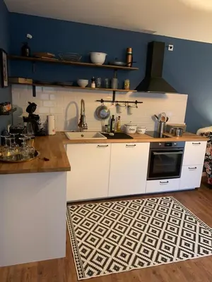 Küche/Küchenzeile in der Unterkunft Ferienwohnung Gehl