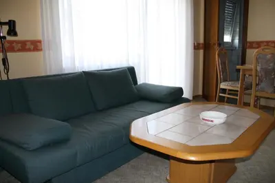 Ein Sitzbereich in der Unterkunft Haus Klosterblick