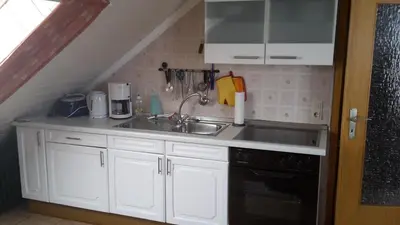 Küche/Küchenzeile in der Unterkunft Ferienwohnung M. Lemmermeyer