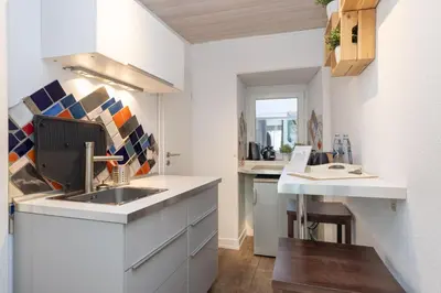 Küche/Küchenzeile in der Unterkunft FerienNest Bad Ems, Appartment WaldNest