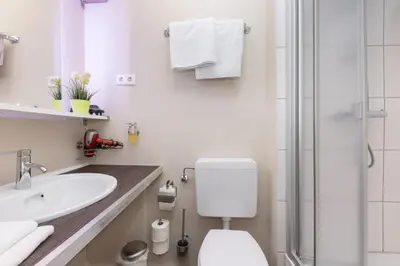 Ein Badezimmer in der Unterkunft FerienNest Bad Ems, Appartment WaldNest