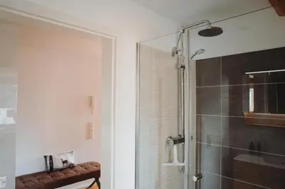 Ein Badezimmer in der Unterkunft 