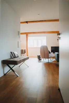 Ein Sitzbereich in der Unterkunft 
