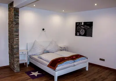Ein Bett oder Betten in einem Zimmer der Unterkunft Vintage Apartment