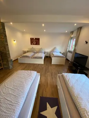 Ein Bett oder Betten in einem Zimmer der Unterkunft Vintage Apartment