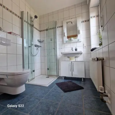 Ein Badezimmer in der Unterkunft Ferienwohnung Moseltor