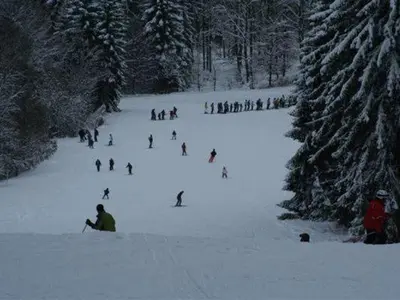Bungalow near Eifel Ski Lift im Winter