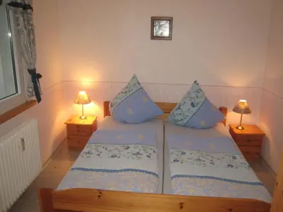 Ein Bett oder Betten in einem Zimmer der Unterkunft Charming Apartment in Morbach Germany with Terrace