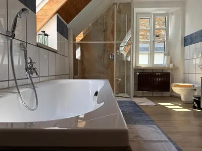 Ein Badezimmer in der Unterkunft Ferienweingut Niessner
