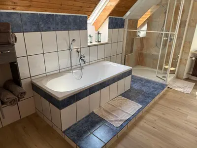 Ein Badezimmer in der Unterkunft Ferienweingut Niessner