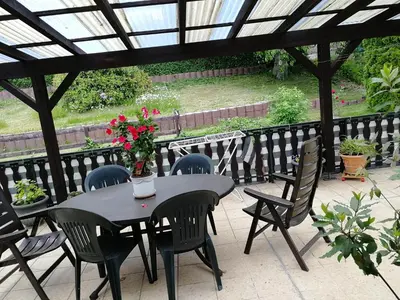 Ein Balkon oder eine Terrasse in der Unterkunft Gasthaus Hochwald