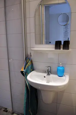 Ein Badezimmer in der Unterkunft Gästehaus Petra