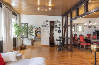 Ein Sitzbereich in der Unterkunft FerienNest Bad Ems, Appartment HeimatNest
