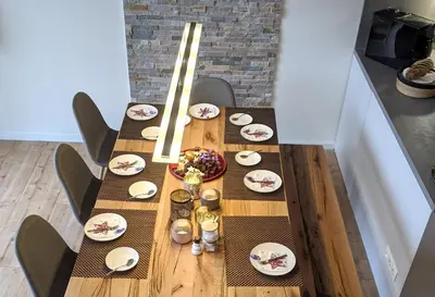 Getränke in der Unterkunft Ferienhaus Schieferterrasse - Waldsee Rieden -