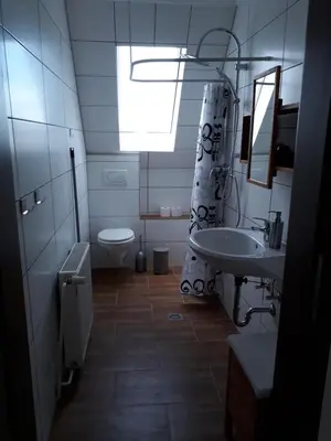 Ein Badezimmer in der Unterkunft Ferienwohnung Eiernest
