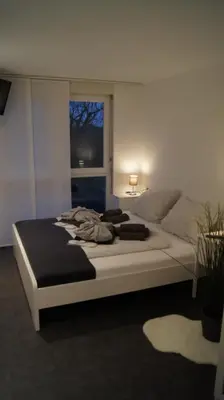 Ein Bett oder Betten in einem Zimmer der Unterkunft Maifeld Cottage