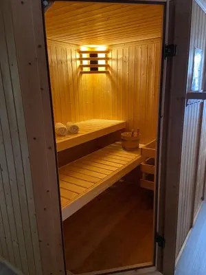 Ein Bett oder Betten in einem Zimmer der Unterkunft Ferienhaus Elisa