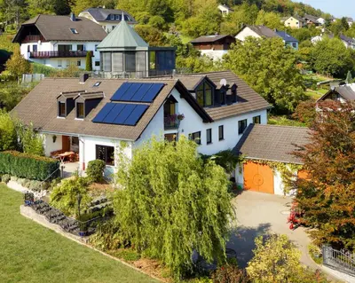 Das Gebäude in dem sich die Ferienwohnung befindet