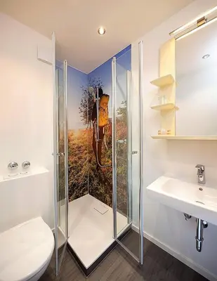 Ein Badezimmer in der Unterkunft Landgasthof Zur Post, Hochwälder Radstation