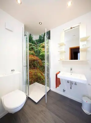 Ein Badezimmer in der Unterkunft Landgasthof Zur Post, Hochwälder Radstation