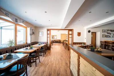 Ein Sitzbereich in der Unterkunft Hotel-Restaurant Langen
