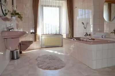 Ein Badezimmer in der Unterkunft Ferienhaus AM ALTEN POSTHOF