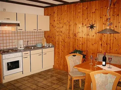 Küche/Küchenzeile in der Unterkunft Haus 1 - Typ A (Appartement)