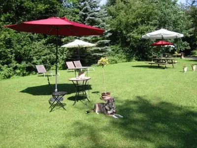 Ein Garten an der Unterkunft Haus 1 - Typ A (Appartement)