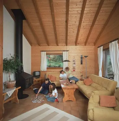 Ein Sitzbereich in der Unterkunft Haus 1 - Typ C (kombiniert)