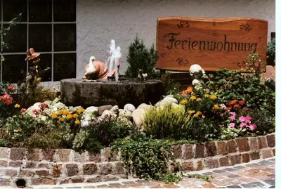 Ein Garten an der Unterkunft Muehle-Maus