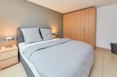 Ein Bett oder Betten in einem Zimmer der Unterkunft Ferienwohnung Bella Vista Premium Appartement