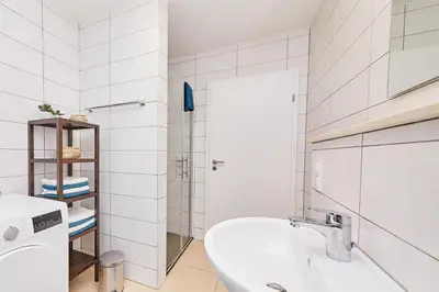 Ein Badezimmer in der Unterkunft Ferienwohnung Bella Vista Premium Appartement