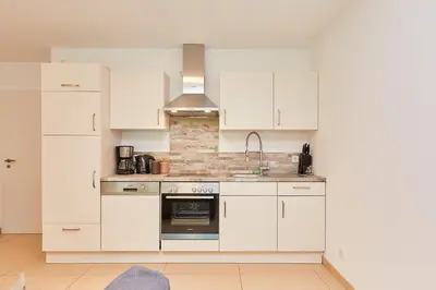 Küche/Küchenzeile in der Unterkunft Ferienwohnung Bella Vista Premium Appartement
