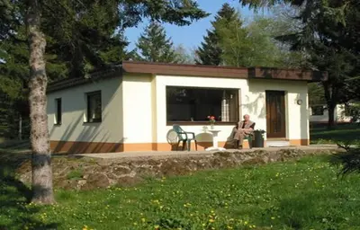 Ein Garten an der Unterkunft Vulkaneifel Type B