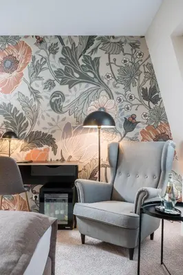Ein Sitzbereich in der Unterkunft Hotel Germania