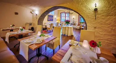 Getränke in der Unterkunft Weinromantikhotel Richtershof
