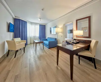 Ein Sitzbereich in der Unterkunft Best Western Hotel Trier City