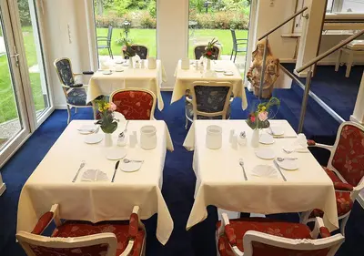 Ein Sitzbereich in der Unterkunft Hotel Brenner