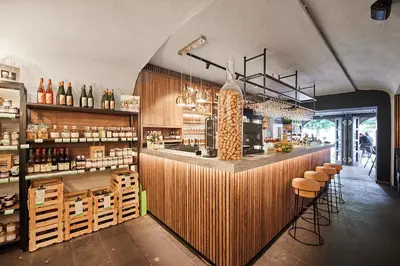 Lounge oder Bar in der Unterkunft Beim Weinbauer