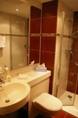 Ein Badezimmer in der Unterkunft Hotel Alter Posthof
