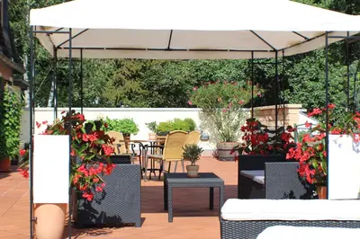 Ein Garten an der Unterkunft Blesius Garten