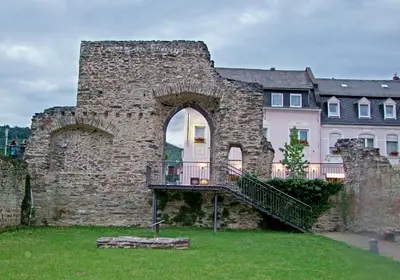 Das Gebäude in dem sich die Pension befindet