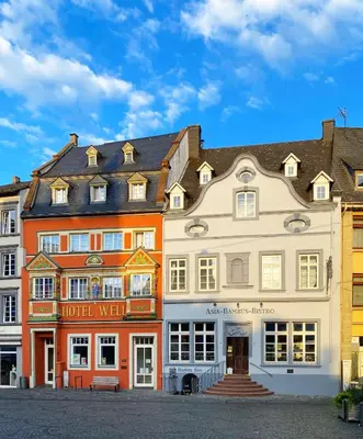 Das Gebäude in dem sich das Hotel befindet