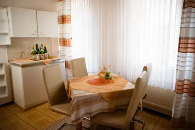 Küche/Küchenzeile in der Unterkunft Pension Haus Andreas