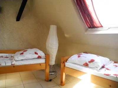 Ein Bett oder Betten in einem Zimmer der Unterkunft Altes Winzerhaus